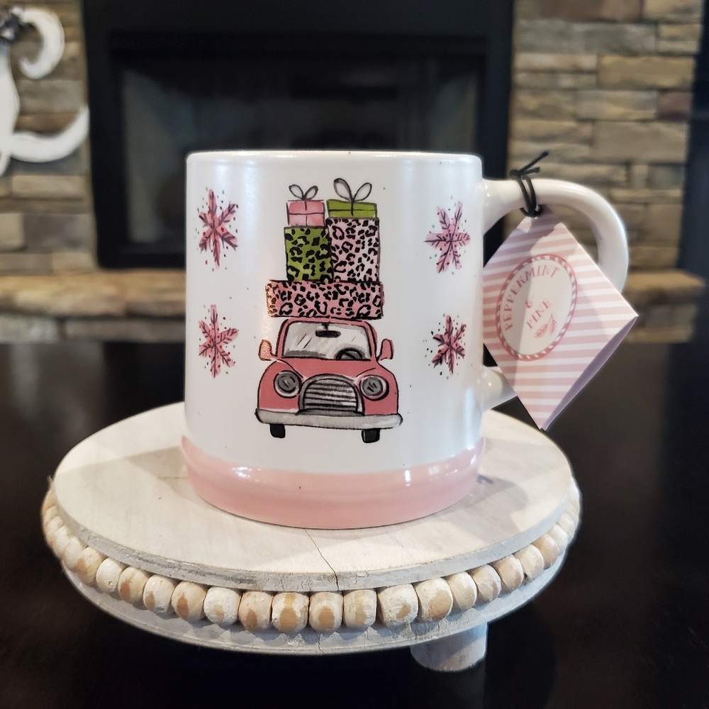 Pink Christmas Mug-NWT